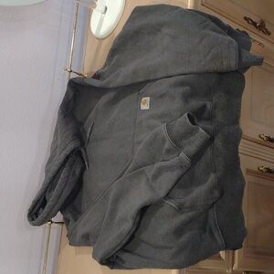 Size 2XL Gray Hooded Carhartt Sweater